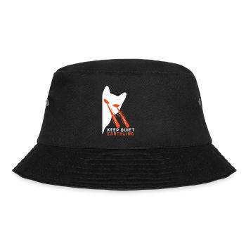 Cat With Laser Eyes - Bucket Hat - black - Front - Lela (165cm)