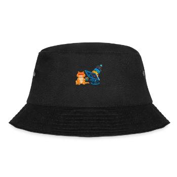 Cat With Laser Eyes - Bucket Hat - black - Front - Lela (165cm)
