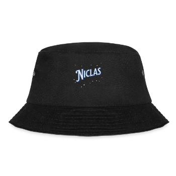 Nicla's name personalized - Bucket Hat - black - Front - Lela (165cm)