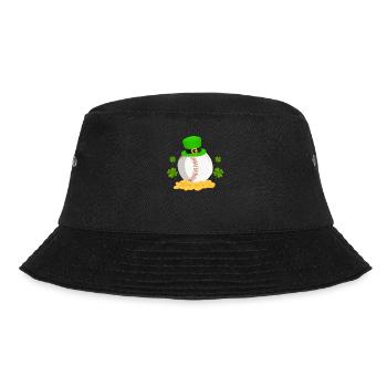 Lucky Baseball Leprechaun Hat Heap Golden Coin - Bucket Hat - black - Front - Lela (165cm)
