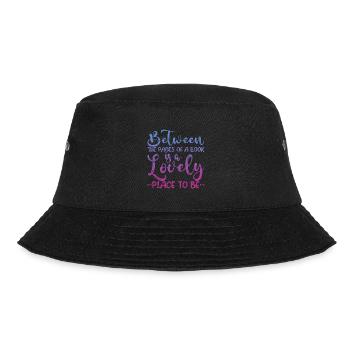 Between The Pages Of A Book Is A Lovely Place 3 - Bucket Hat - Schwarz - Vorne - Lela (165cm)