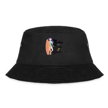 Surfbrett Frau Mutter Hawaii Ozean - Bucket Hat - Schwarz - Vorne - Lela (165cm)