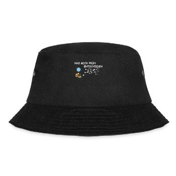 Hiking Accessories Wanderer Motif - Bucket Hat - black - Front - Lela (165cm)