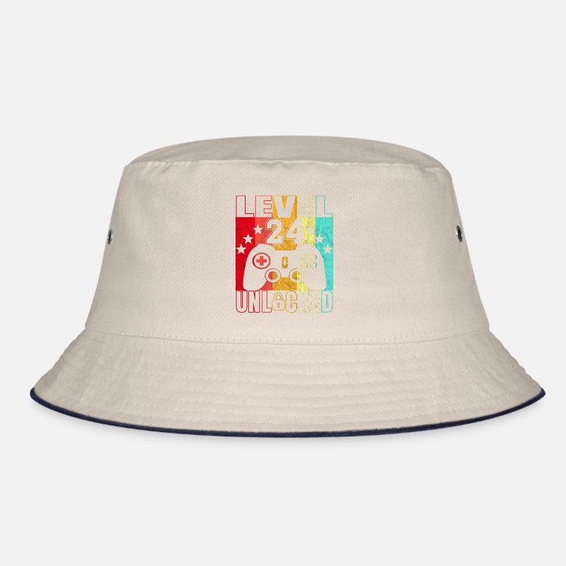 24 Jahre Geburtstagsshirt Zocker Gamer 24. Bucket Hat