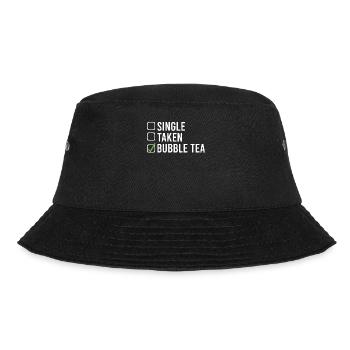 Bubble Tea Lover Geschenk - Bucket Hat - Schwarz - Vorne - Lela (165cm)