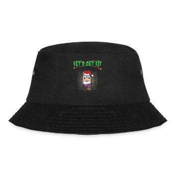 Let's Get Lit Advent Season Christmas Party X-Mas - Bucket Hat - black - Front - Lela (165cm)