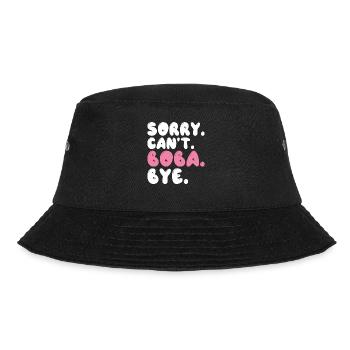 Bubble Tea Lover Gift - Bucket Hat - black - Front - Lela (165cm)