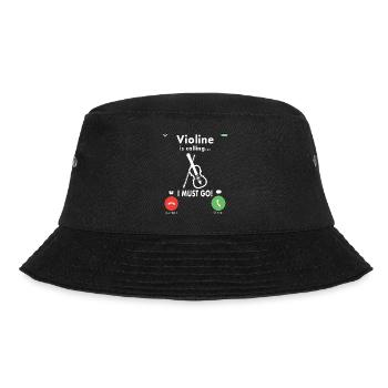 Violin Music Violin Player Musician - Bucket Hat - black - Front - Lela (165cm)
