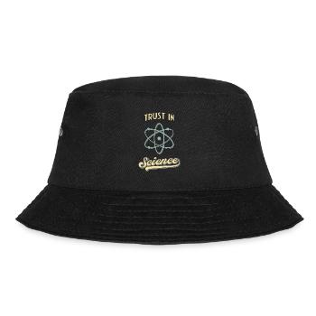Trust In Science Physics Humor Retro Atom - Bucket Hat - black - Front - Lela (165cm)