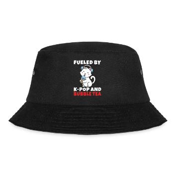 Bubble Tea Lover Gift - Bucket Hat - black - Front - Lela (165cm)