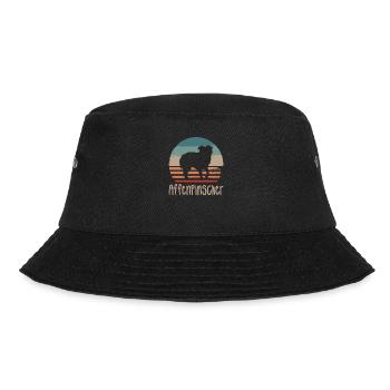 Vintage Retro Affenpinscher Affenpinschers - Bucket Hat - black - Front - Lela (165cm)
