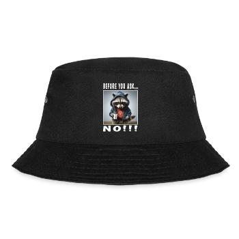 Before you ask no - Bucket Hat - black - Front - Lela (165cm)