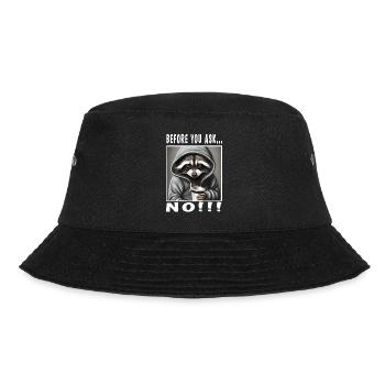 Before you ask no - Bucket Hat - black - Front - Lela (165cm)