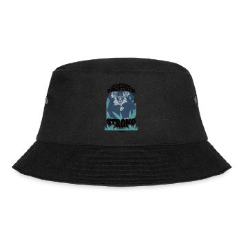 Apes Together Strong - Bucket Hat - Schwarz - Vorne - Lela (165cm)