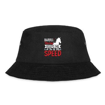 Barrel Racing hält mich an der Spitze - Barrel - Bucket Hat - Schwarz - Vorne - Lela (165cm)