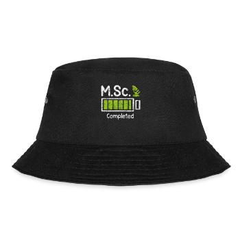 M.Sc completed Master Degree Master of Science - Bucket Hat - black - Front - Lela (165cm)