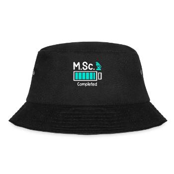 M.Sc completed Master Degree Master of Science - Bucket Hat - black - Front - Lela (165cm)
