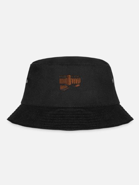 Wikingerschach - KUBB - Bucket Hat - Schwarz