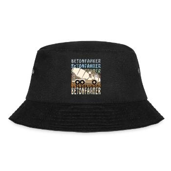 BETONFAHRER - Bucket Hat - Schwarz - Vorne - Lela (165cm)