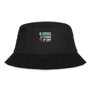 Ein Zombie kaute es ab Amputierter Wortspiel - Bucket Hat - Schwarz - Vorne - Lela (165cm)