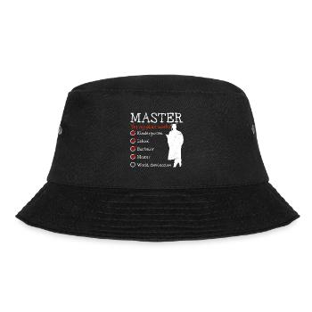 Kindergarten Weltherrschaft Master Abschluss - Bucket Hat - Schwarz - Vorne - Lela (165cm)