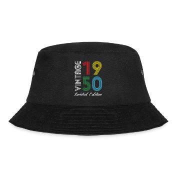 Vintage 1950 Vintage Geburtstag Retro Vintage - Bucket Hat - Schwarz - Vorne - Lela (165cm)