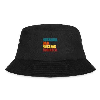Kernenergie Strahlung Atomkraft Ingenieur - Bucket Hat - Schwarz - Vorne - Lela (165cm)