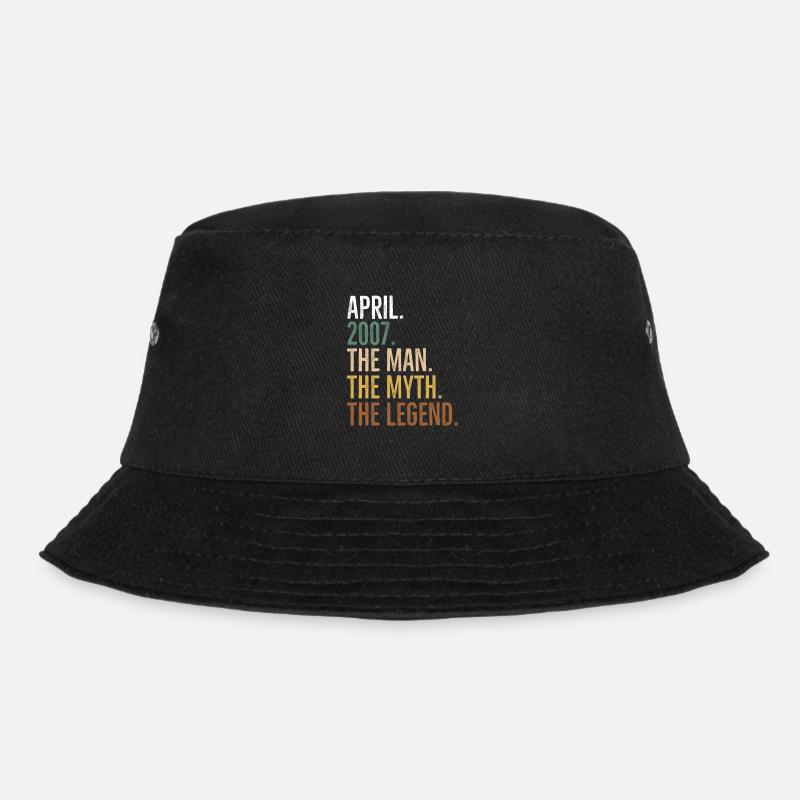 April 2007 Der Mann Der Mythos Die Legende - Bucket Hat - Schwarz