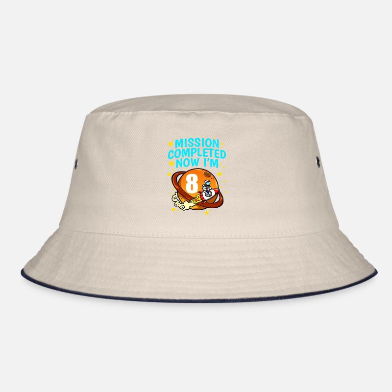 Space 8th Birthday Astronaut Planets Rocket Ship Bucket Hat