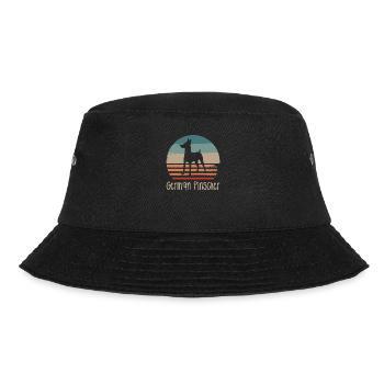 Vintage Retro Deutscher Pinscher Hundeliebhaber - Bucket Hat - Schwarz - Vorne - Lela (165cm)