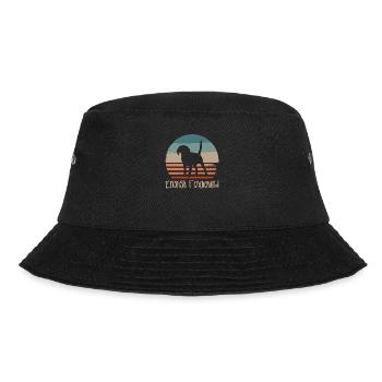 Vintager Retro englischer Foxhound-Hundeliebhaber - Bucket Hat - Schwarz - Vorne - Lela (165cm)