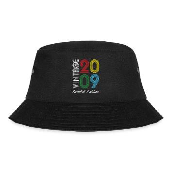Vintage 2009 Vintage Geburtstag Retro Vintage - Bucket Hat - Schwarz - Vorne - Lela (165cm)