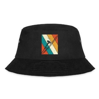 Trombone Trombone player Trombonist - Bucket Hat - black - Front - Lela (165cm)