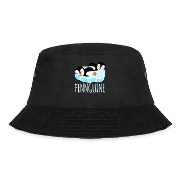 Sleeping penguins tired penguin - Bucket Hat - black - Front - Lela (165cm)