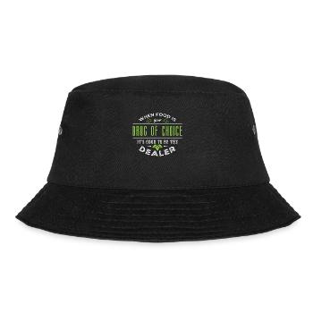 Vegan Chef When Food Is Your Vegetable Vegan Chefs - Bucket Hat - black - Front - Lela (165cm)