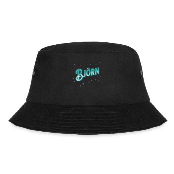 Björn Namen personalisiert - Bucket Hat - Schwarz - Vorne - Lela (165cm)