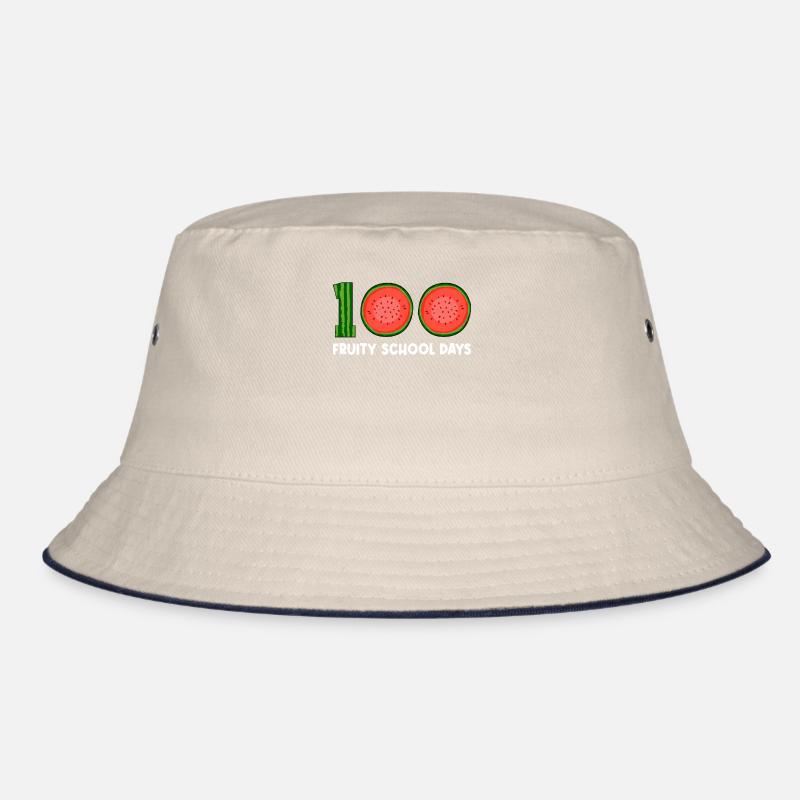 100 Fruity School Watermelon Tropical Fruit Fruit Bucket Hat