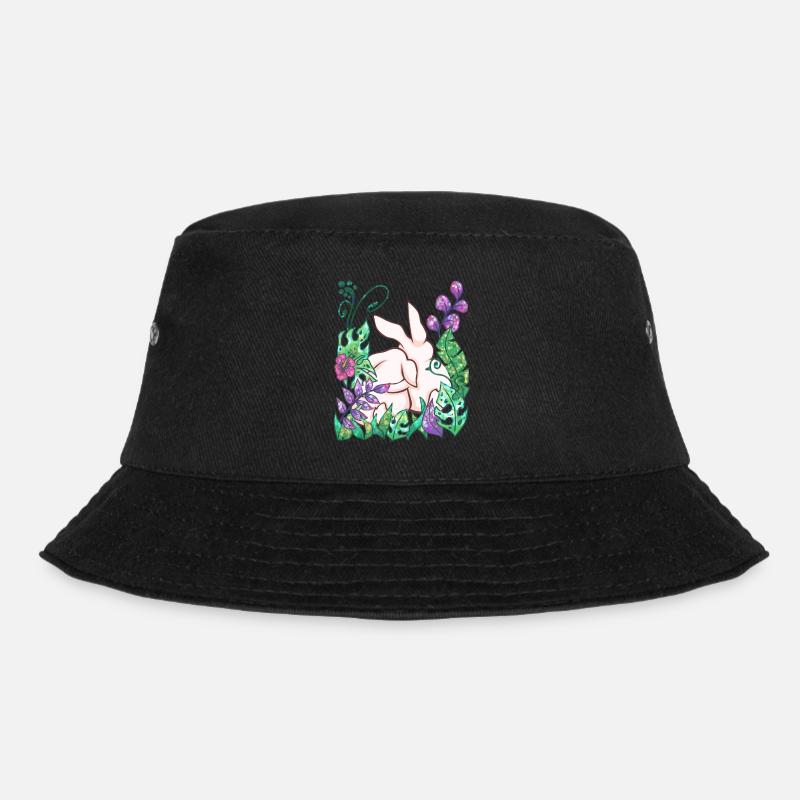 Hase Tier Geschenk Dschungel - Bucket Hat - Schwarz