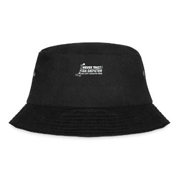 Handicapped Wheelchair Cyborg Leg Arm Amputee - Bucket Hat - Schwarz - Vorne - Lela (165cm)