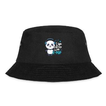K-Pop Panda - Bob - noir - Devant - Lela (165cm)