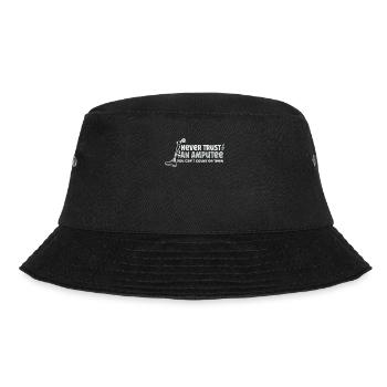 Handicapped Wheelchair Cyborg Leg Arm Amputee - Bucket Hat - black - Front - Lela (165cm)