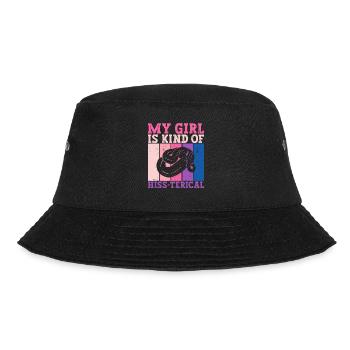 Königspython Schlange Bananenkugel Python - Bucket Hat - Schwarz - Vorne - Lela (165cm)