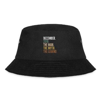December 2019 The Man The Myth The Legend - Bucket Hat - black - Front - Lela (165cm)