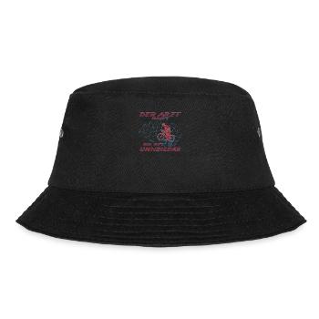 Fahrrad Zubehör Radfahrer Motiv - Bucket Hat - Schwarz - Vorne - Lela (165cm)