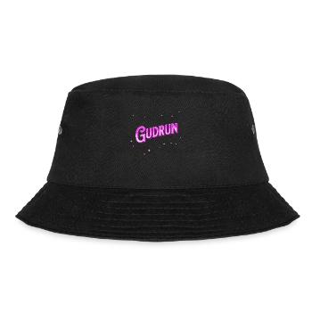 Gudrun Namen personalisiert - Bucket Hat - Schwarz - Vorne - Lela (165cm)