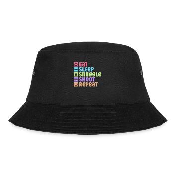 Neugeborenen Fotograf Baby Fotografie Spruch - Bucket Hat - Schwarz - Vorne - Lela (165cm)
