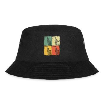 Saxophone Saxophone player Saxophonist - Bucket Hat - black - Front - Lela (165cm)