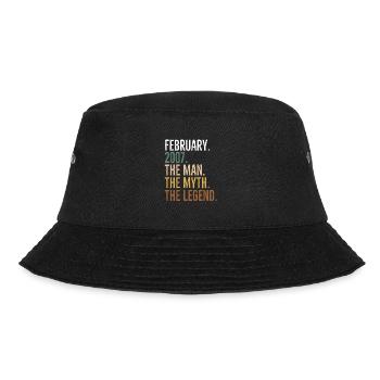 February 2007 The Man The Myth The Legend - Bucket Hat - black - Front - Lela (165cm)