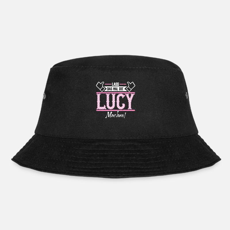 Lucy Geschenkidee Geschenk Geburtstag - Bucket Hat - Schwarz