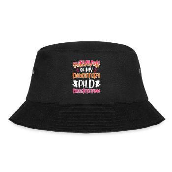 Überlebt Meine Tochter hat einen Doktortitel - Bucket Hat - Schwarz - Vorne - Lela (165cm)